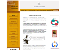 Tablet Screenshot of migrantedelsur.pieb.org